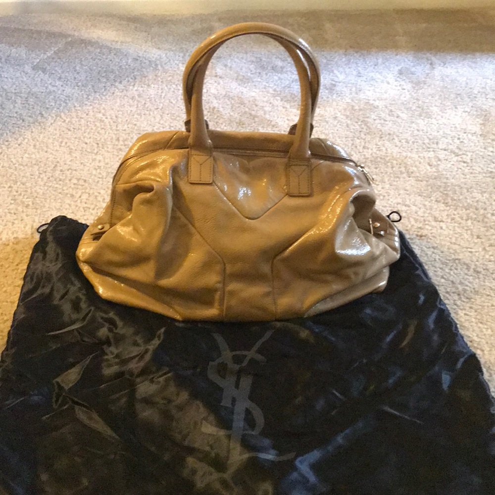 Yves Sait Laurent Easy Y Patent Bag